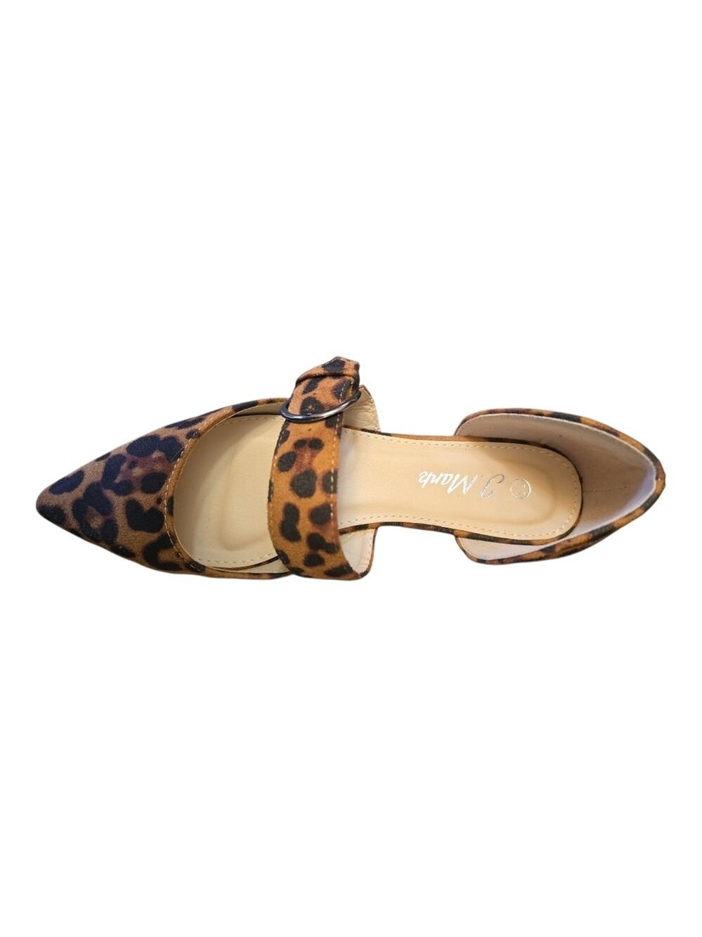 Adams Leopard Print Ballet Flats Buckle Women’s Size 7.5 Brown Black - Picture 3 of 6